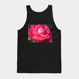 Bright Sun Hot Pink Rose Photo Print And Others Tank Top